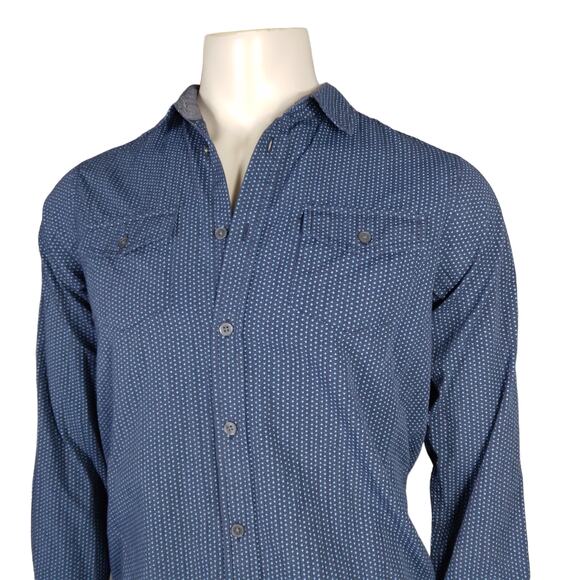London Fog Slim Fit Shirt Size Small Long Sleeve Blue - Picture 1 of 8
